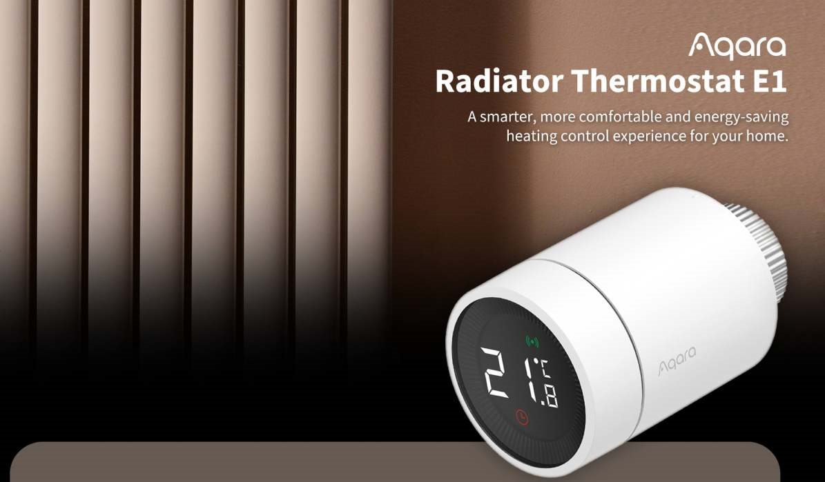 Termostatická hlavica AQARA Radiator Thermostat E1 zaistí veľké úspory v oblasti vykurovania