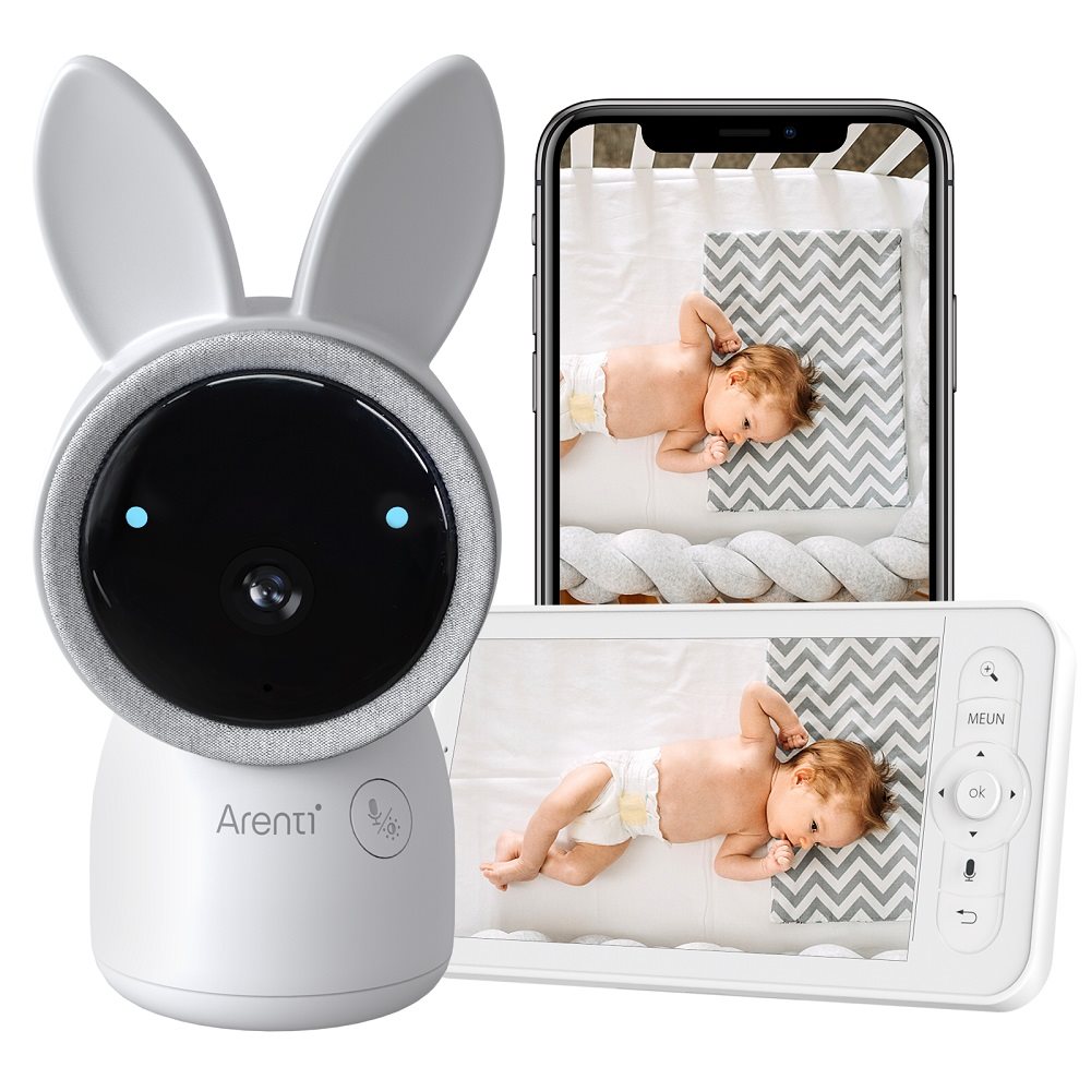 Detská opatrovateľka ARENTI 2K Wi-Fi Video Baby Monitor Kit with LCD Screen