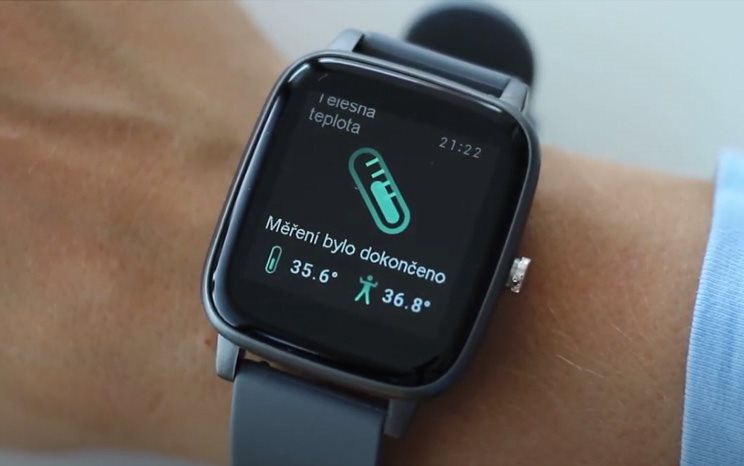 Měření tělesné teploty Chytré hodinky ARMODD Slowatch šedá