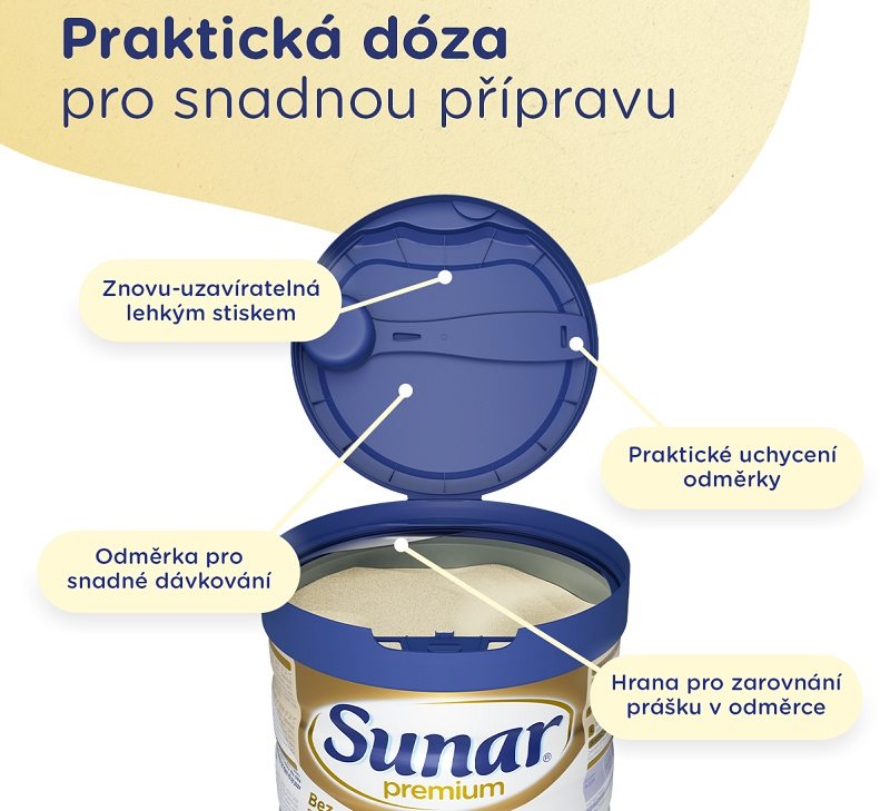 Kojenecké mléko Sunar Premium 1
