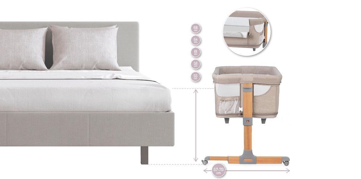 Cestovní postýlka MoMi SMART BED 4v1
