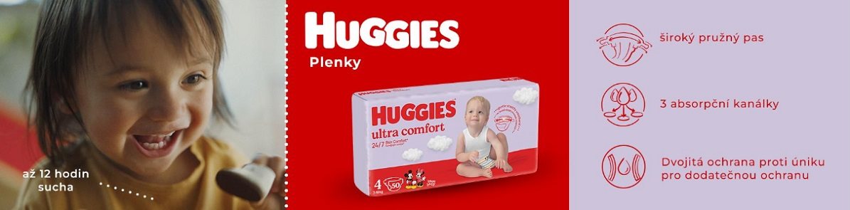 Jednorazové plienky HUGGIES Ultra Comfort Mega 3 (78 ks)