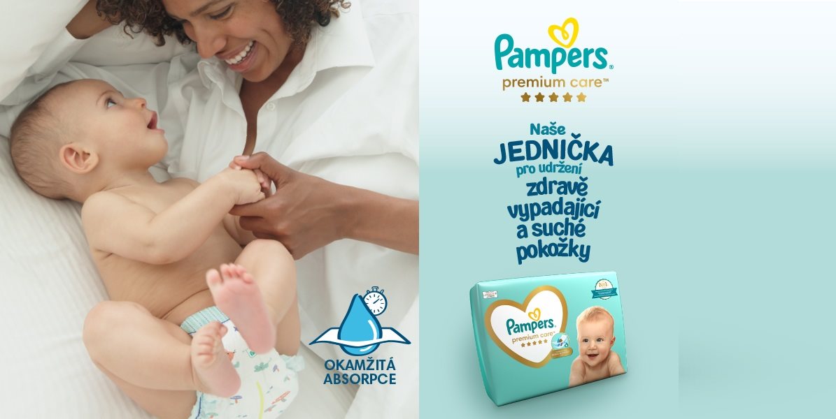 Jednorazové plienky PAMPERS Premium Care Newborn veľ. 1 (26 ks)