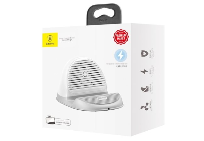 Baseus Silicone Horizontal Desktop Wireless Charger