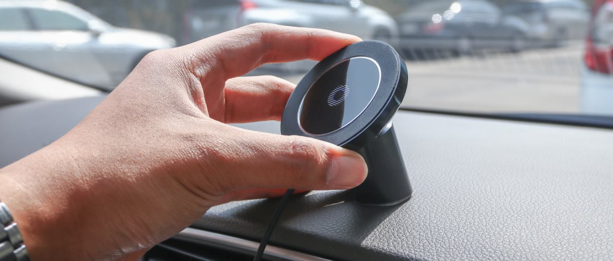 Baseus Big Ears Car Mount Wireless Ladegerät Schwarz