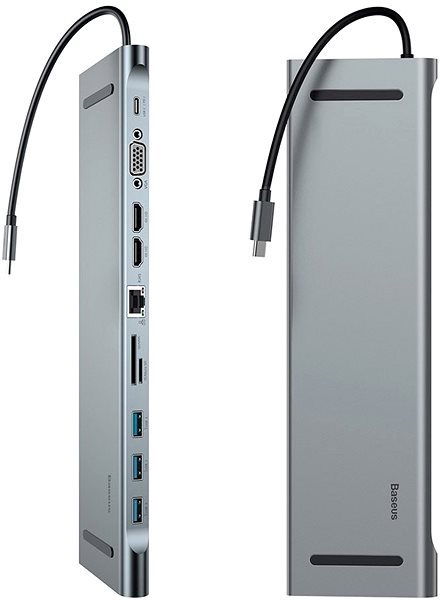 Dokovací stanice Baseus Enjoyment Series Type-CNotebook HUB Adapter Dark gray Dokovací stanice Baseus Enjoyment Series Type-CNotebook HUB Adapter Dark gray