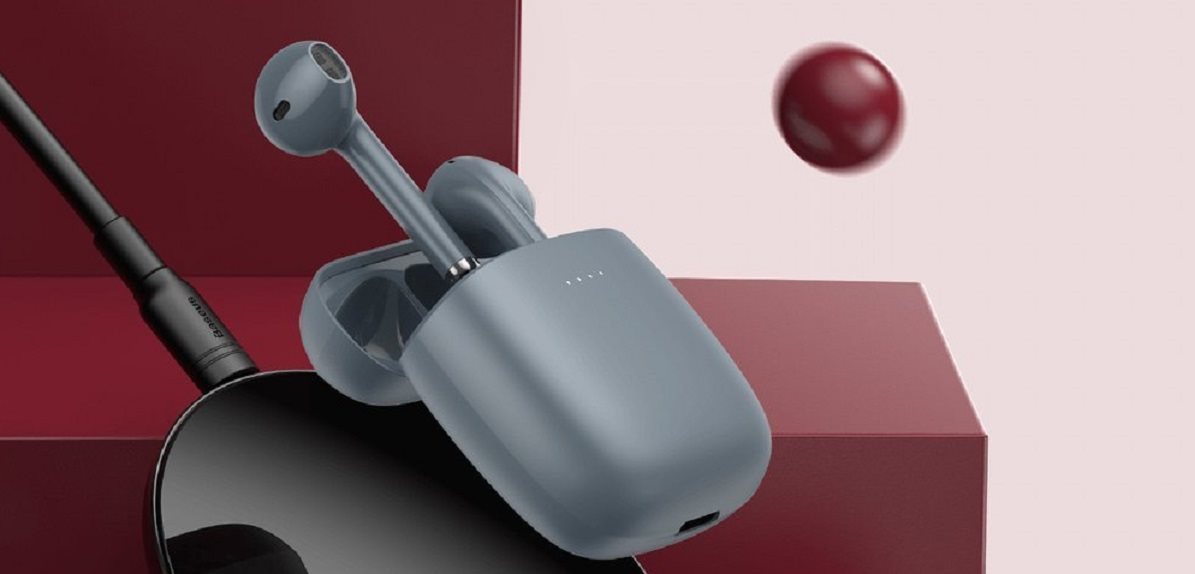 Bezdrátová sluchátka Baseus Encok True Wireless Earphones W04 Pro Grey Bezdrátová sluchátka Baseus Encok True Wireless Earphones W04 Pro Grey
