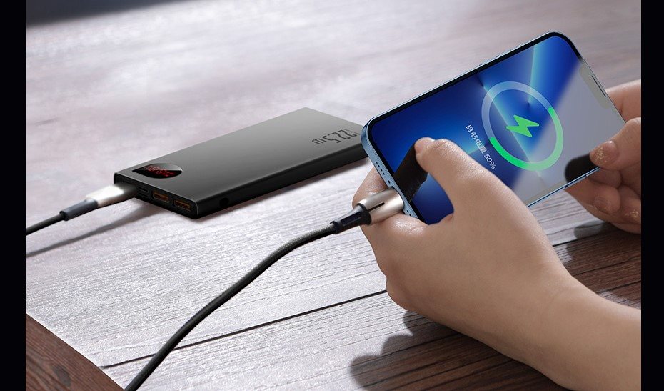 Powerbank Baseus Adaman Metal Digital Display Quick Charge 10000mAh 22.5W Black