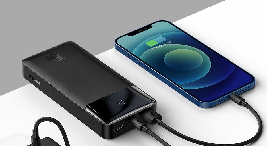 Powerbank Baseus Bipow Digital Display 20000mAh 15W Black