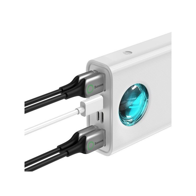 Baseus Amblight 65W Schnellladung Power Bank 30000mAh Weiß Baseus Amblight 65W Schnellladung Power Bank 30000mAh Weiß