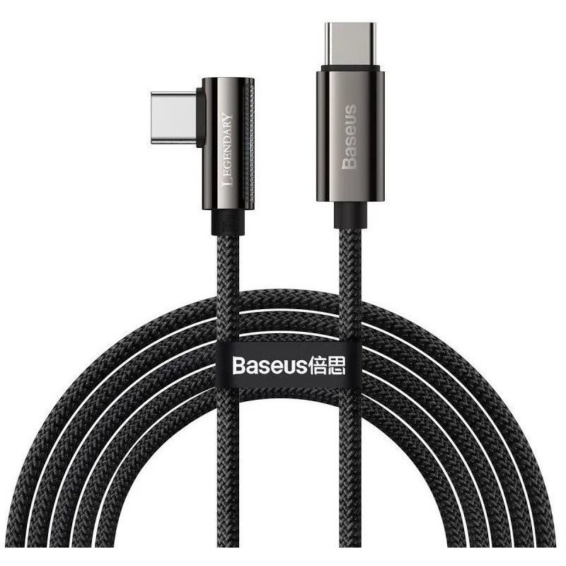 Baseus Elbow Fast Charging Data Cable Type-C to Type-C 100W 1m Black
