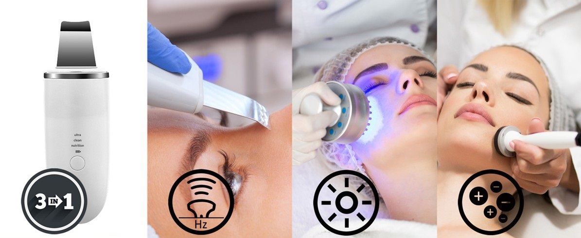 Kosmetická ultrazvuková špachtle BeautyRelax Peel&lift Premium 