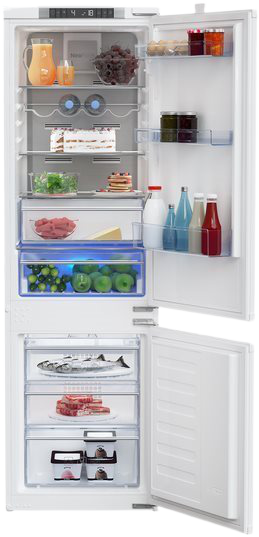 Vestavná lednice BEKO BCNA275E4SN s mrazákem dole