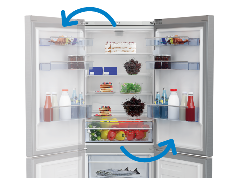 Vestavná lednice BEKO BCNA275E4SN s mrazákem dole