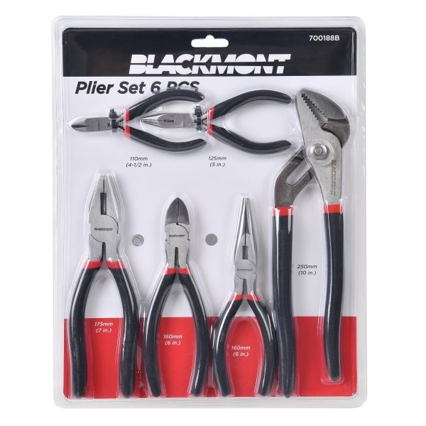 BLACKMONT Pliers Set, 6pcs
