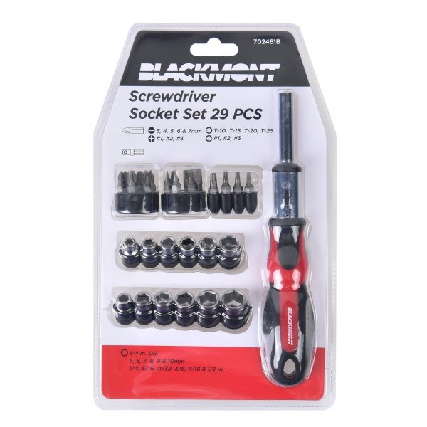 BLACKMONT Screwdriver Socket Set 29PCS