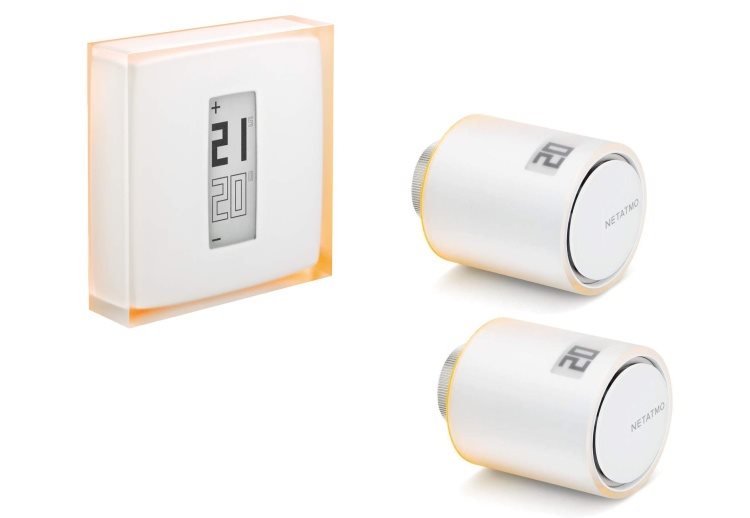 Netatmo Thermostat + 2 x Netatmo Radiator Valves set
