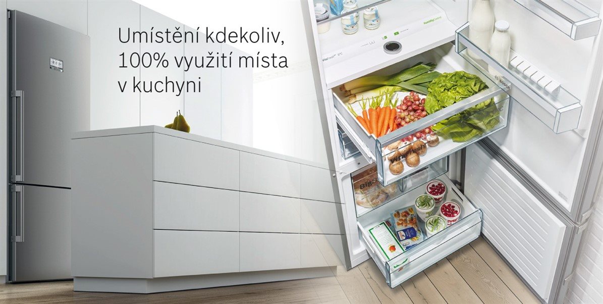 Technologie Perfect Fit Kombinovaná chladnička BOSCH KGN39VWEP