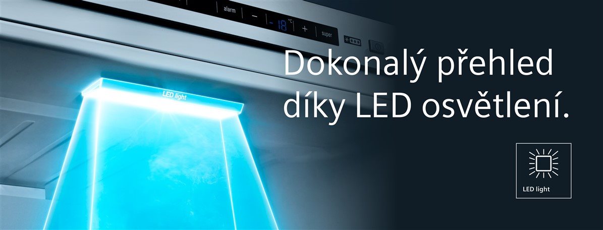 Kombinovaná chladnička SIEMENS KG39NXXDA LED osvětlení