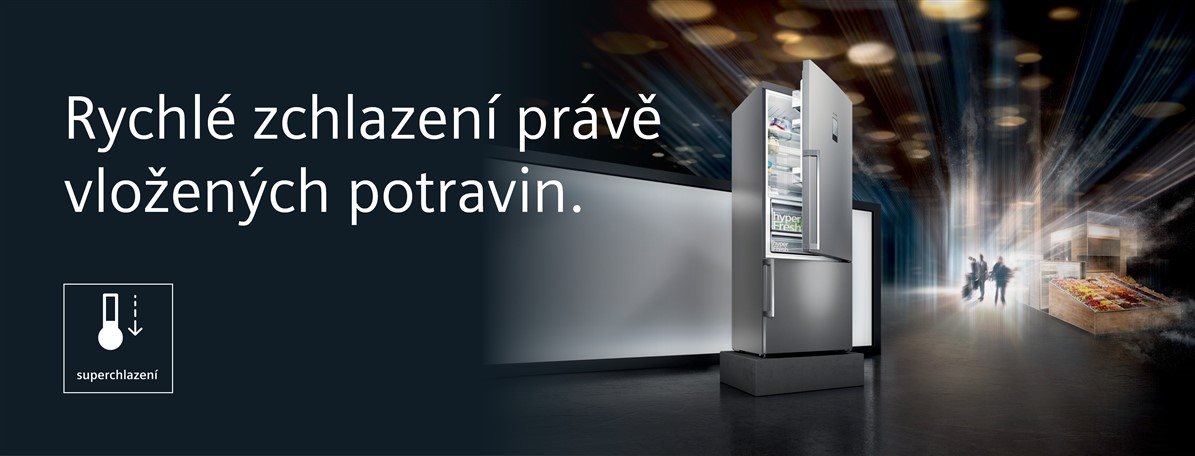 Kombinovaná chladnička SIEMENS KG49NAXDP Funkce superchlazení