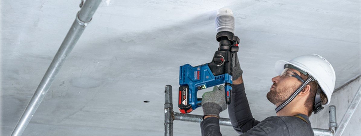 Bosch GBH 187-LI 18V 2x5Ah Rotary Hammer in SDS+ Case 0.611.923.021