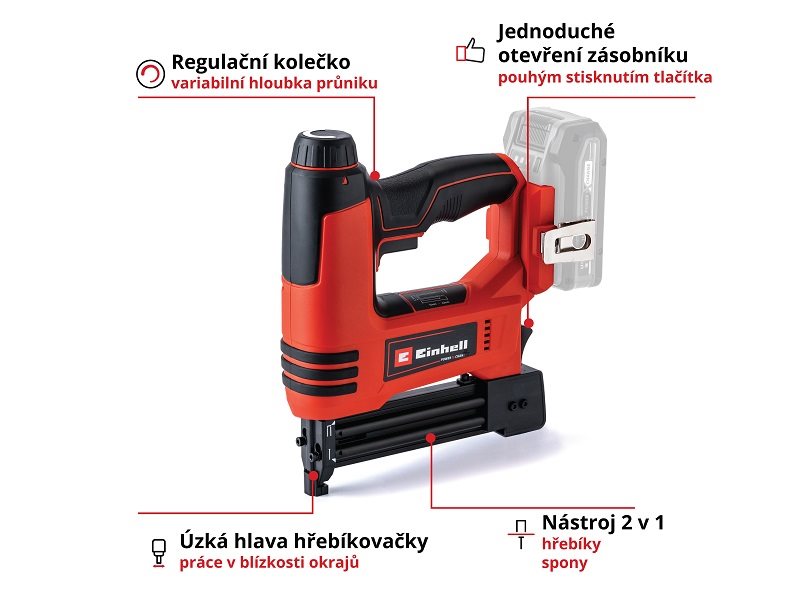 Nailer Einhell Nailer cordless TE-CN 18 Li-Solo