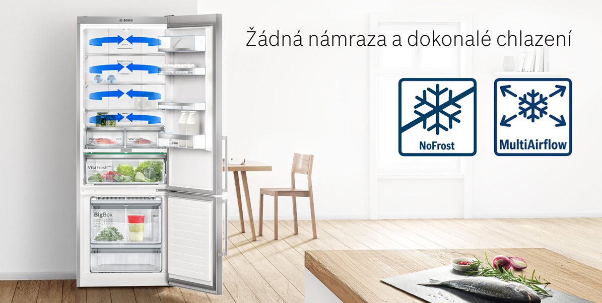BOSCH GSN58VW30 NoFrost, MultiAirFlow