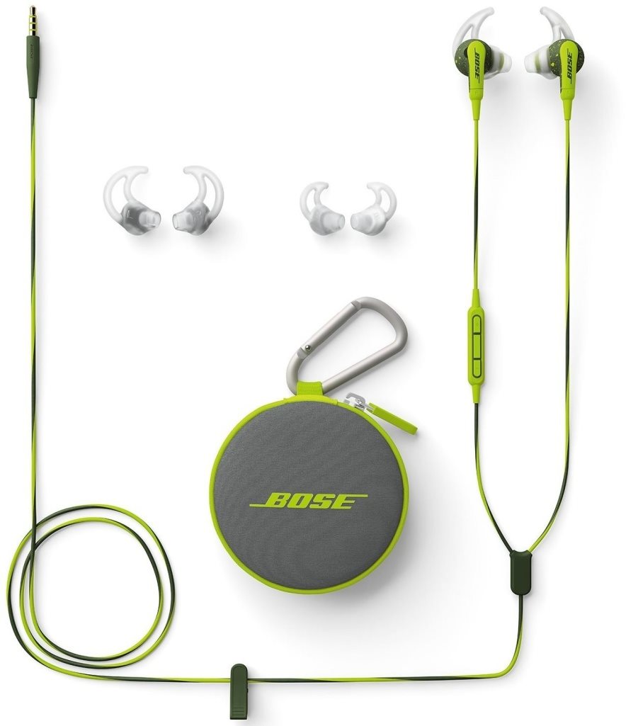 Headphones and accessories Sluchátka BOSE SoundSport In-Ear Apple Device energy green s příslušenstvím