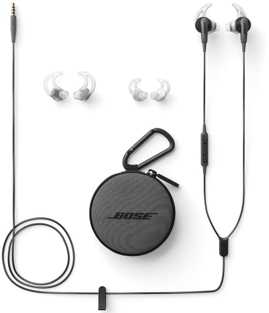 Sluchátka BOSE SoundSport In-Ear Apple Device charcoal black s příslušenstvím