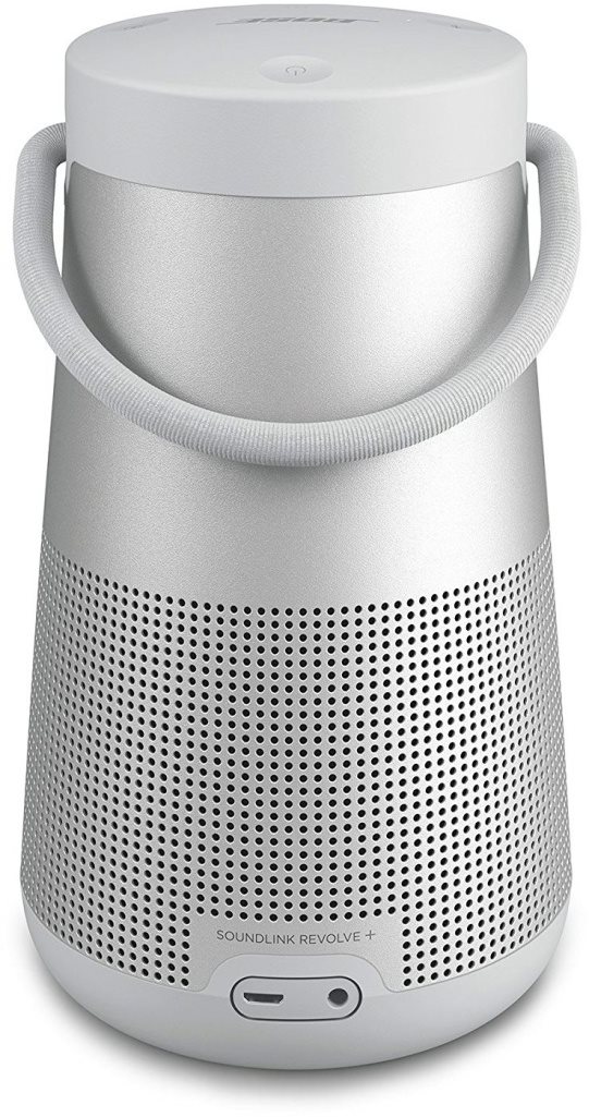 3,5mm jack a microUSB vstup na Bluetooth reproduktoru BOSE SoundLink Revolve+ grey