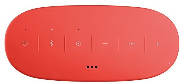 Ovládací tlačítka reproduktoru BOSE SoundLink Color II Coral Red