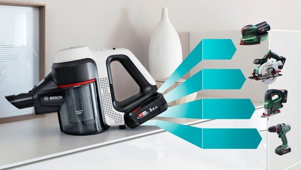 Tyčový vysávač Bosch BBS711W aku, 2v1