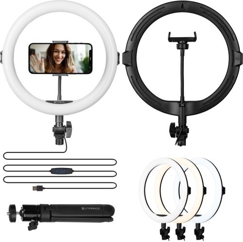Ministativ Eternico Mini Tripod T-10 černý + Eternico Ring Light 11" 