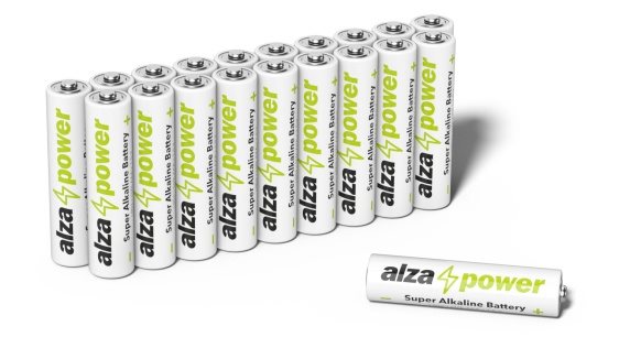 Jednorazová tužková batéria AAA AlzaPower Super Alkaline LR03 (AAA) 5 x 4ks