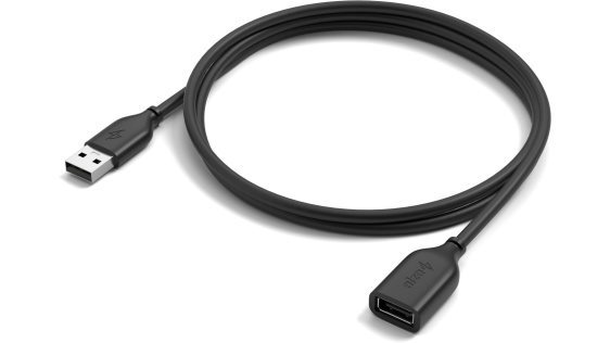 Set AlzaPower Wireless MFi Watch Ladegerät 120 USB-A schwarz + Core USB-A (M) auf USB-A (F) 2.0 Datenkabel