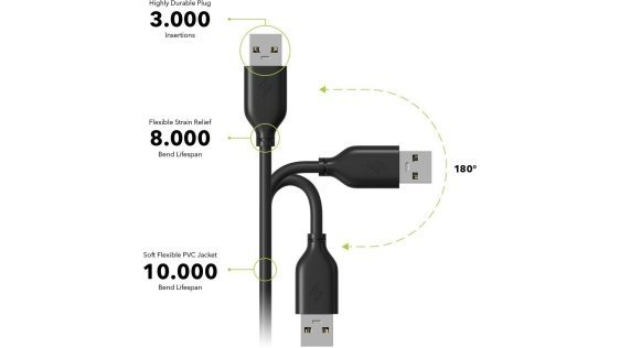 Set AlzaPower Wireless MFi Watch Ladegerät 120 USB-A schwarz + Core USB-A (M) auf USB-A (F) 2.0 Datenkabel
