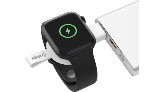 Set AlzaPower Wireless MFi Watch charger 120 USB-A white + Data cable Core USB-A (M) to USB-A (F) 2.0 Set AlzaPower Wireless MFi Watch charger 120 USB-A white + Data cable Core USB-A (M) to USB-A (F) 2.0