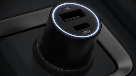 Set AlzaPower Car Charger P520 USB + USB-C Power Delivery čierna 
