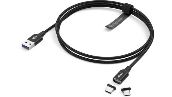 Set AlzaPower Autoladegerät P520 USB + USB-C Power Delivery schwarz