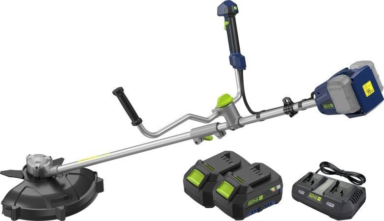 Akumulátorový křovinořez AlzaTools PRO CBBC40V Brushless BatteryONE 20V + dualní nabíječka + 2x 4Ah baterie