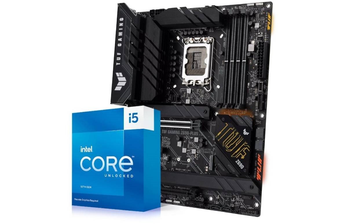Intel Core i5-13600K Prozessor und ASUS TUF Gaming Z690-Plus Mainboard-Set