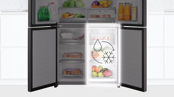 Americká lednice HAIER HTF-508DGS7 s mrazákem dole Americká lednice HAIER HTF-508DGS7 s mrazákem dole