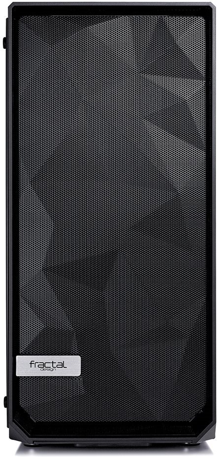 Čelní pohled Fractal Design Meshify C Blackout TG