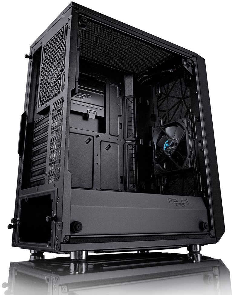 Řešení vnitřní části Fractal Design Meshify C Blackout TG