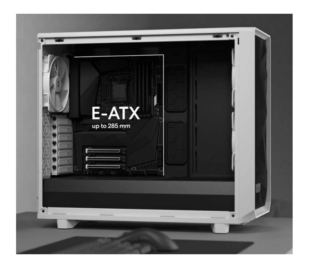 Fractal Design Meshify 2 Lite RGB Schwarz TG Light Tint Computergehäuse