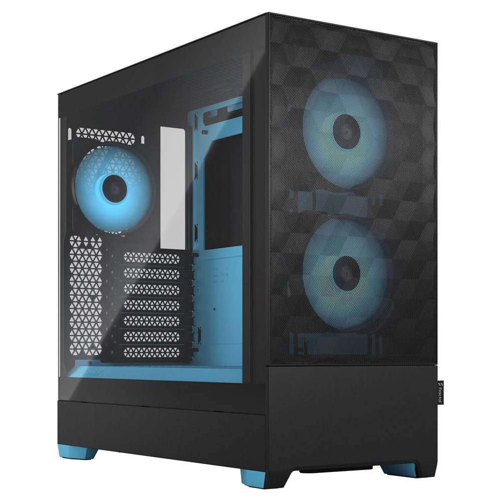 Fractal Design Pop Air RGB Cyan Core TG Clear Tint