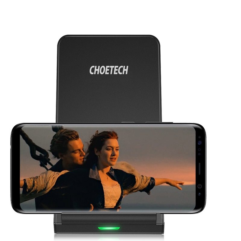 Choetech Wireless Fast Charger Stand 10W Black