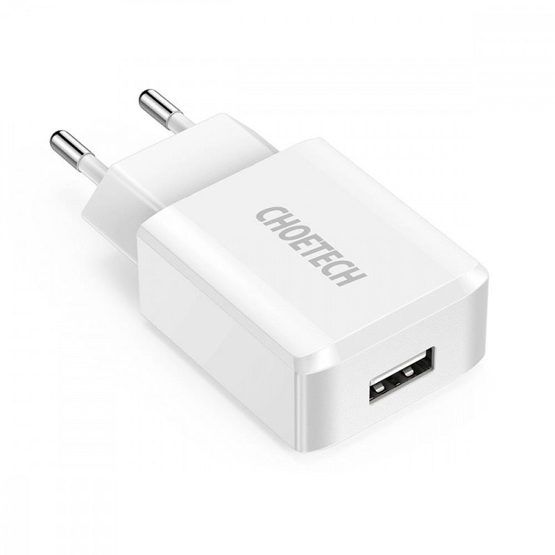 ChoeTech Smart USB Wall Charger 12W White