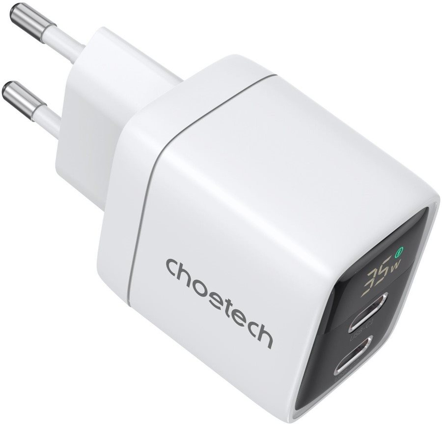 Nabíjačka do siete ChoeTech PD35W Dual Type-C GAN PD35W Wall Charger