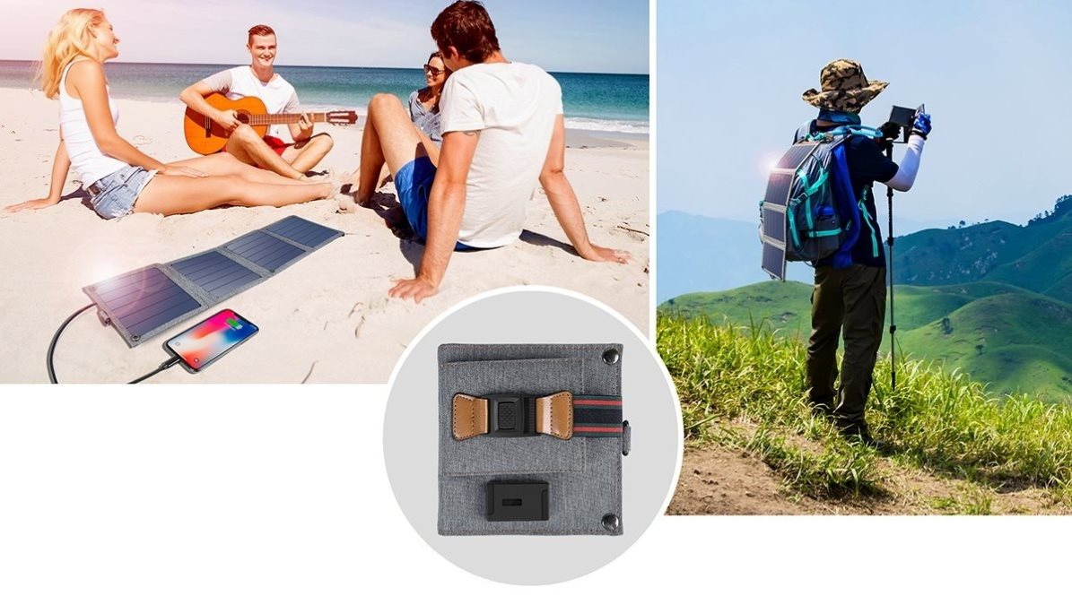ChoeTech Foldable Solar Charger 14W